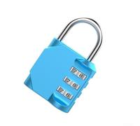 AugustknowU 4-Digit Mechanical Combination Lock, Zinc Alloy for Consistent Operation, Outdoor Luggage, Gym Lockers Tool, Chests and Iron Doors(blue)