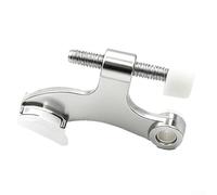 AugustknowU Adjustable Heavy-Duty Hinged Pin Door Stop For Standard Butt Hinges 76.20mm To 101.60mm Zinc Alloy Wall Protection Device(Nickel)