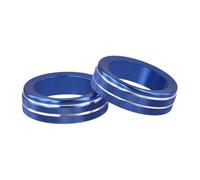 AugustknowU Aluminum Alloy Volume Knob Covers Switch Trim for Ford for Explorer Model Years 2020 to 2025 Protects Original Control Knobs (Blue)