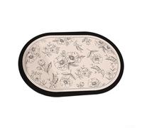 AugustknowU Bathroom Mat 40x60cm Built from Diatomaceous Earth, for Reliable Non-Slip Performance Underfoot, Effective Water Capture, with Minimal Dwell Time(C)
