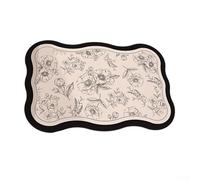 AugustknowU Bathroom Mat 40x60cm Built from Diatomaceous Earth, for Reliable Non-Slip Performance Underfoot, Effective Water Capture, with Minimal Dwell Time(A)