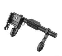 AugustknowU Bike Handlebar Extension Mount with Built in Phone Holder and Powerful 400 Lumen Light, Aluminum Alloy Construction for Durable Cycling Accessory (B)