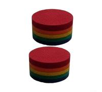 AugustknowU Billiard Pool Cue Tip Replacement 2pcs 14mm 6-Layer Leather Tips Offering Medium Hardness For Responsive Cue Ball Control And Feel