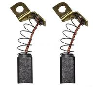 AugustknowU - Carbon Brush Power Tool Accessories 12.2 x 6.3 x 6.3mm Sander Replacement Parts Electric Motor Brushes Metal Construction Gold