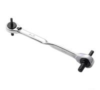 AugustknowU Chrome Plated Double Head Ratchet Wrench Featuring 72 Tooth Gear And Bidirectional Mechanism, Made From High Carbon Steel For Heavy Duty Use(A)