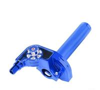 AugustknowU CNC Motorcycle Throttle Grip 18cm Length Silver(Blue)