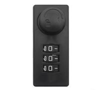 AugustknowU Combination Padlock 3 Digit Combination Password Drawer Lock Office Cabinet Security Lockset ABS Cipher Safety Lock for Lockers Mailboxes 26x61.5mm Black