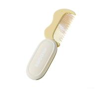 AugustknowU Compact Foldable Comb for Human and Cat Grooming, Effective Tool for Hair Removal and Tear Stain Care with Ergonomic Grip (Yellow)