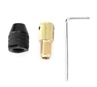 AugustknowU Drill Chuck Metal Clamp for Bits 0 3 3 4mm Compatible with Various Rotary Tools Featuring Brass Connecting Rods and Anti Slip Grip for Stable Operation(2mm)