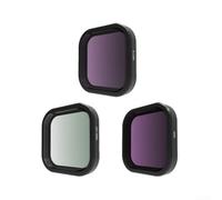 AugustknowU Essential Filter Set For Go Pro Iit, 3 In 1 ND CPL UV Lens Filters For Action Camera, Aluminum Alloy Optical Glass, 4X4x1cm(3 in 1)