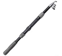 AugustknowU Fiberglass Fishing Rod Medium Action Telescopic Pole For Freshwater Saltwater Angling 1.8M/ 2.1M Length Gray(2.1m)