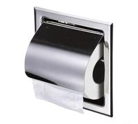 AugustknowU Flush Mounted Stainless Steel Toilet Paper Holder Designed For Bathroom Wall Use With Reliable Integrity(Silver)