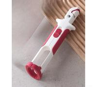 AugustknowU Kitchen Tongs Featuring Silicone Grips With Textured For Secure Hold On Various Dish Shapes And Sizes With Lever Mechanism For Easy Operation(Red)