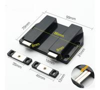 AugustknowU Magnetic Door Catch With Self-Closing Function And Screws, Designed For Secure Cabinet And Wardrobe Door Applications(Black:)