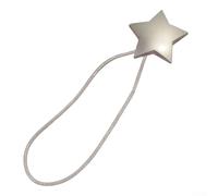 AugustknowU Metal Star Magnetic Curtain Holders For Securing Roller Blinds And Light Curtains Without Installation Tools(Silver White)