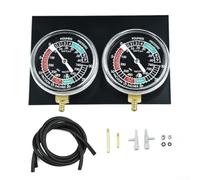 AugustknowU Motorcycle Carb Carburettor Vacuum Balancer Gauge, With Hose Kit 2 Cylinder,