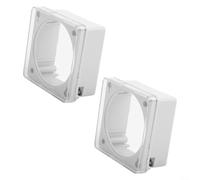 AugustknowU Panel Mounting Plastic Transparent Cover for Time Switch Timers Fits For CN101 CN102 L701 L702 Models Provides Protection from Dust Moisture and (2PCS)