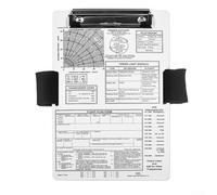 AugustknowU Portable Pilot Knee Board for Effective Writing with Sturdy Elastic Band Attachment (IFR+A)