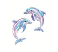 AugustknowU Refrigerator For DOLPHIN Decal Featuring Glow In The Dark Technology PVC Waterproof Sticker For Indoor Application