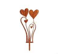 AugustknowU Rustic Garden Metal Flower Stake: Charming Decor For Your Outdoor Space!(E)