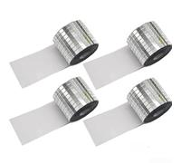 AugustknowU Self Mirror Strips 4 Cm X 1 M Per Roll 4 Rolls For Mirror Tile Layout Wall Mirror Borders Backsplash Framing And Craft Use