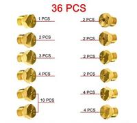 AugustknowU Set Of 36 Brass Nozzles M6x0.75mm For Propane Burner Conversion Kit Suitable For Natural Gas Appliances(Bagged)