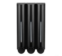 AugustknowU Shampoo Conditioner And Liquid Soap Wall Dispenser With 3 Large 350ML Tanks And Scratch Resistant ABS Construction For Daily Use