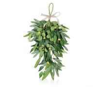 AugustknowU Silk Olive Wreath Designed For Repeated Use In Home Decor Projects Without Fading Or Losing Shape Over Time(D)