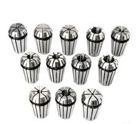 AugustknowU Spring Collet Solutions for CNC Applications Comprehensive Kit Including Various Sizes from The Popular ER Series (12pcs ER25（1/8-5/8）)