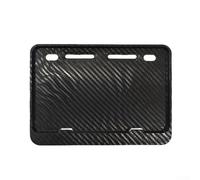 AugustknowU Sturdy License Plate Holder Frame Bracket For Motorcycles Using ABS Plastic Construction And Carbon Fiber Aesthetic For Enhanced Bike Look(Black)