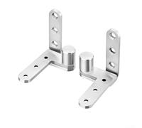 AugustknowU Swing Door Hinge, Thickened Stainless Steel top and Bottom Hinge Hidden Invisible Door Hinge revolving Door Hinge Rotating top and Bottom Hinge 5MM top and Bottom Shaft 5MM Thick Brushed