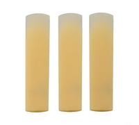 AugustknowU Three Piece Set of Reliable Resin Plastic Reeds Compatible with All Types of Saxophones (Tenor Yellow)