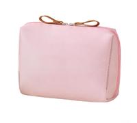 AugustknowU Travel Makeup Bag with Organized Compartments for Women, Compact, Lightweight and Cosmetic Storage Designed for Easy Use (Large（Pink）)