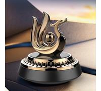 AugustknowU Vehicle Air Purifier Diffuser with Rotating Phoenix Ornament Design Solar Panel Powered Fragrance Diffuser for Sustainable and Convenient Use (profound)