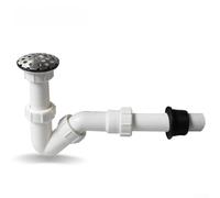 AugustknowU Wall Mounted Urinal Drainage Pipe With Stainless Steel And PVC Build, V Trap Water Seal Design To Block Insects And Smells, And Resistant SUS304 Steel