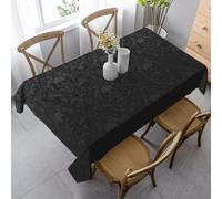 AUGUSTRUSH 140x90 Cm Rectangle Tablecloth, Gothic Wallpaper Skull Tablecloths, Soft Washable Durable Table Cover For Dining, Party Wrinkle-Resistant Table Cloth For Travel, Wedding, Cafe, Picnic