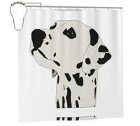 AUGUSTRUSH 72x72 Inch Waterproof shower curtains for bathroom, Heavy-Duty Polyester Bathroom Curtain with Metal Grommets & Weighted Hem, Dalmatian Shower Curtain for Spa, Quick-Dry Fabric