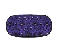 AUGUSTRUSH Cute Pencil Case for Girls & Women, Haunted Mansion Pencil Box with Zipper, Oxford Cloth Large Capacity Pencil Bag, Pencil Pouch with Pen Slots, 22x11x4.5cm - Ideal School Supplies