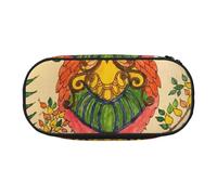 AUGUSTRUSH Cute Pencil Case for Girls & Women, Owl Beliefs Pencil Box with Zipper, Oxford Cloth Large Capacity Pencil Bag, Pencil Pouch with Pen Slots, 22x11x4.5cm - Ideal School Supplies