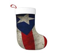 AUGUSTRUSH Large 18 Inch Christmas Stockings For Fireplace, Puerto Rico Flag, Bulk Xmas Stockings For Holiday Decoration, Giant Festive Stocking Stuffers For Kids, Family, Christmas Party Decor