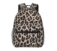 AUGUSTRUSH Large Backpack For School, Leopard Print Print Casual Backpack Unisex Student Backpacks, Lightweight Casual Daypack For Travel, Waterproof Laptop Backpack Student Schoolbag For Boys Girls