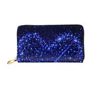 AUGUSTRUSH Leather Clutch Wallet for Women, Shooting Star Heart, RFID Blocking Long Zip Around Wallet with Coin Purse, Large Capacity Travel Organizer for Cash, Cards, Phone, Checkbook, Gift for Her