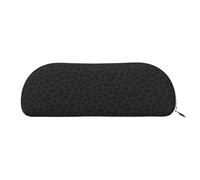 AUGUSTRUSH Leather Pencil Bag for School Office Travel, Pencil Case Pen Bag Organizer, Leopard, Large Capacity Durable Zippered Pouch for Students Professionals Daily Use