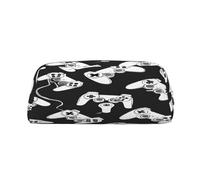 AUGUSTRUSH Leather Pencil Case for Students, Large Capacity Pencil Pouch, Game Controller, Unique Zippered Pen Bag Organizer for School, Office & Travel, Durable Makeup & Stationery Bag