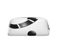 AUGUSTRUSH Leather Pencil Case for Students, Large Capacity Pencil Pouch, Ice Hockey Art, Unique Zippered Pen Bag Organizer for School, Office & Travel, Durable Makeup & Stationery Bag