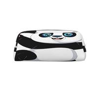 AUGUSTRUSH Leather Pencil Case for Students, Large Capacity Pencil Pouch, Pandas, Unique Zippered Pen Bag Organizer for School, Office & Travel, Durable Makeup & Stationery Bag