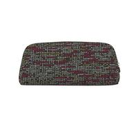 AUGUSTRUSH Leather Pencil Case for Students, Large Capacity Pencil Pouch, Programmer Programming Code, Unique Zippered Pen Bag Organizer for School, Office & Travel, Durable Makeup & Stationery Bag