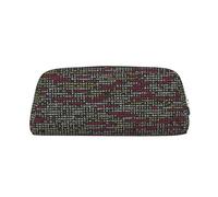 AUGUSTRUSH Leather Pencil Case for Students, Large Capacity Pencil Pouch, Programmer Programming Code, Unique Zippered Pen Bag Organizer for School, Office & Travel, Durable Makeup & Stationery Bag