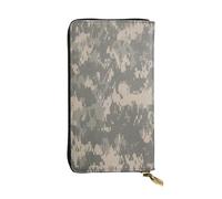 AUGUSTRUSH Leather Wallet for Women & Men, Army Digital Camouflage, Large Zip Around Wallets with 12 Card Slots & Coin Pocket, RFID Blocking Travel Organizer for Everyday Use & Gift