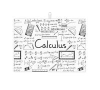 AUGUSTRUSH Microfiber Dish Drying Mat For Kitchen Counter 61x46 Cm, Math Geometry Geek Calculus Draining Mat, Quick Dry Coffee Machine Mat, Absorbent Foldable Sink Mat, Large Dish Drying Pad, Washable